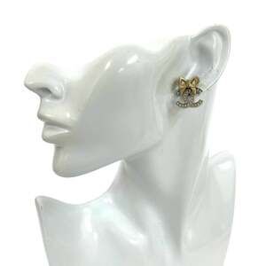 Chanel Cc Logo Earrings Sterling Silver #229185C13B